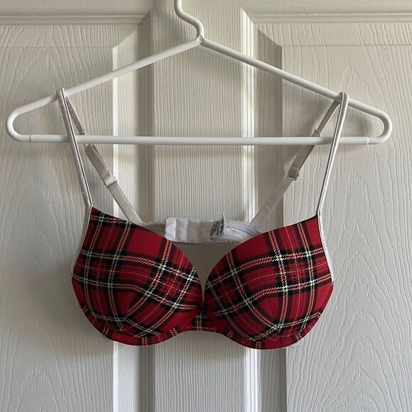 🔹4/$25 Red Plaid Bra - Picture 1 of 5